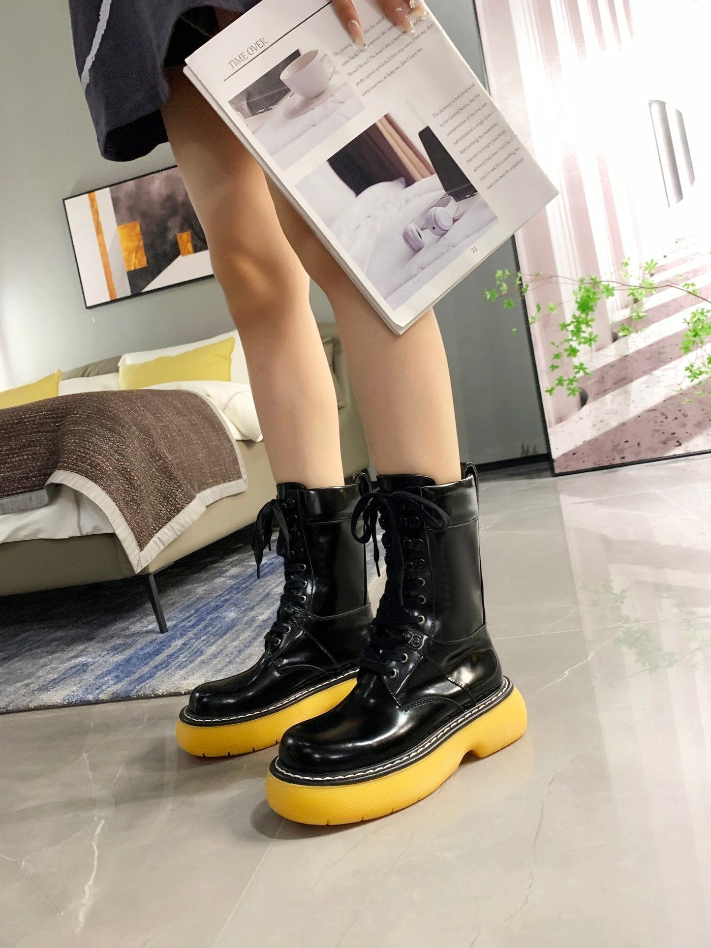 bv Luxury Cowhide Shoes