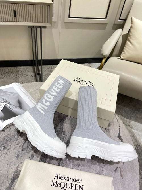 McQ W119 Graffiti Tread Slick Boots