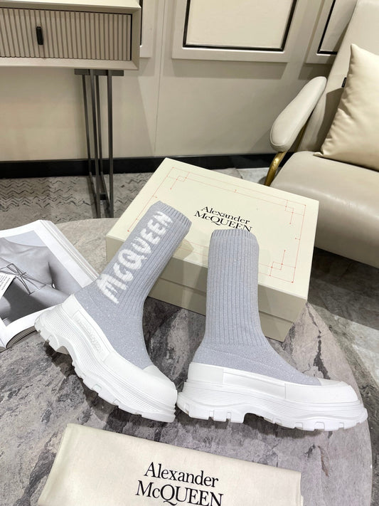 McQ W119 Graffiti Tread Slick Boots