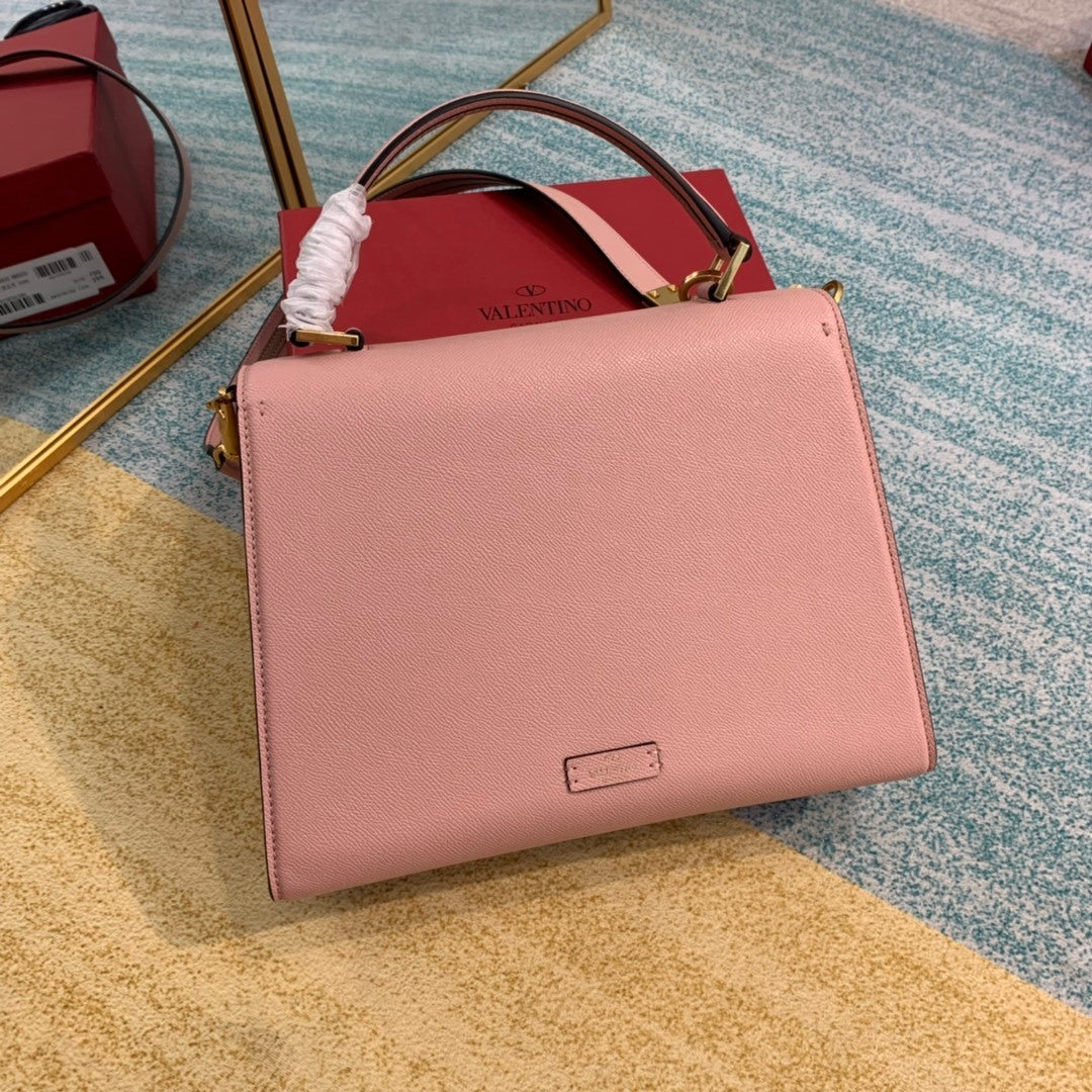 Val Small VSLING Grainy Calfskin Handbag