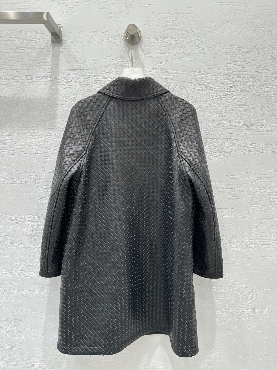 bv Woven Lambskin Oversized Jacket