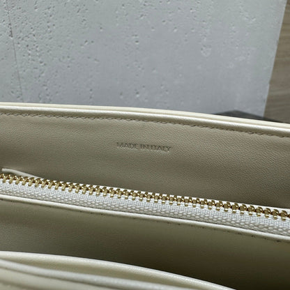 Triangle Burgundy & White Crossbody Bag