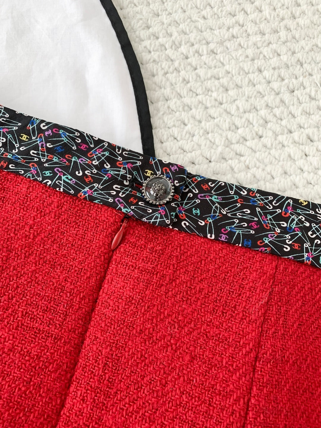 C24A Tweed Patchwork Skirt