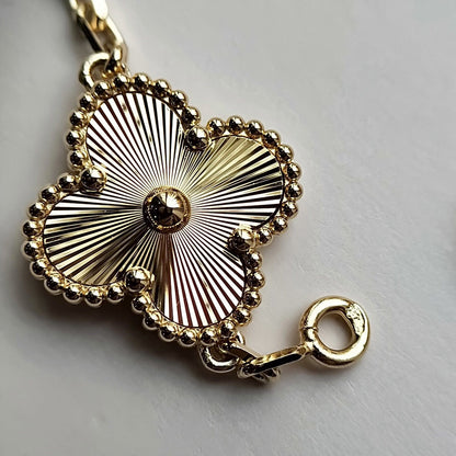 Clover 5 Motif Gold Bracelet