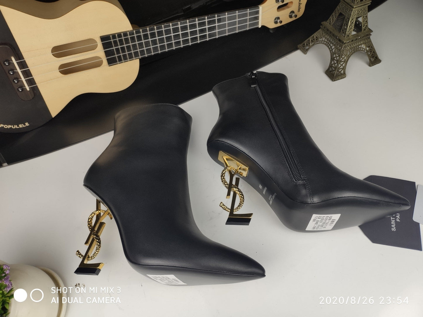 Y_SL Women’s Logo High-Heeled Boots