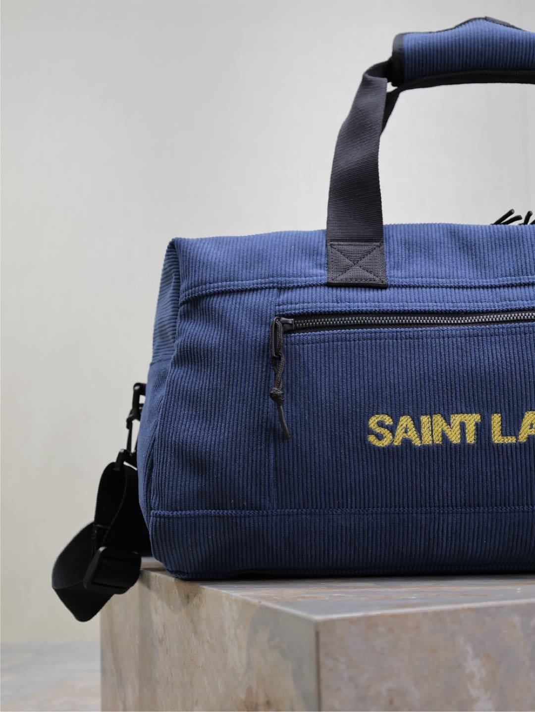 St Nuxx Logo-Embroidered Corduroy Duffle Bag