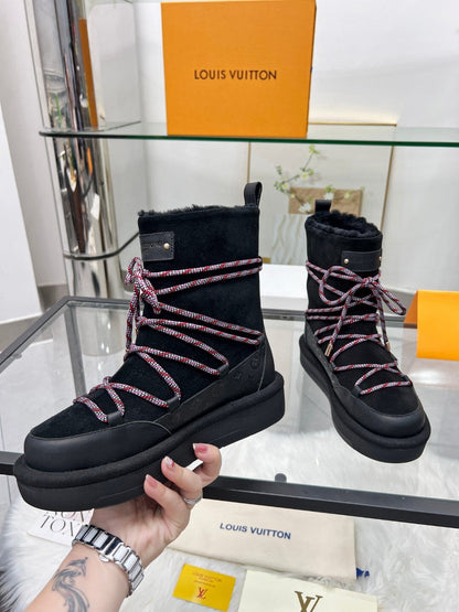 Lv Furry Snow Boots