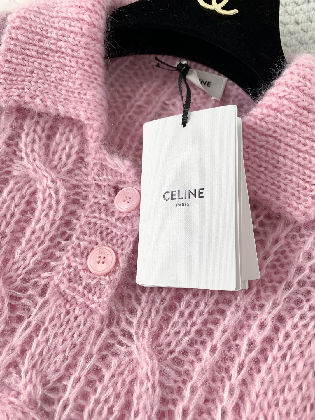 Top-Grade Mohair & Wool Embroidered Sweater Fabric