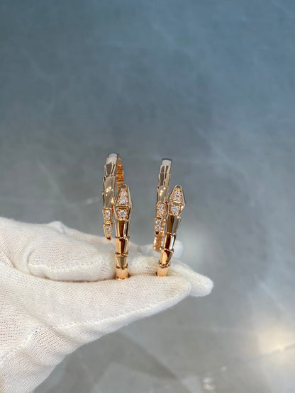 Serpenti Bracelet Diamonds Pink Gold 2