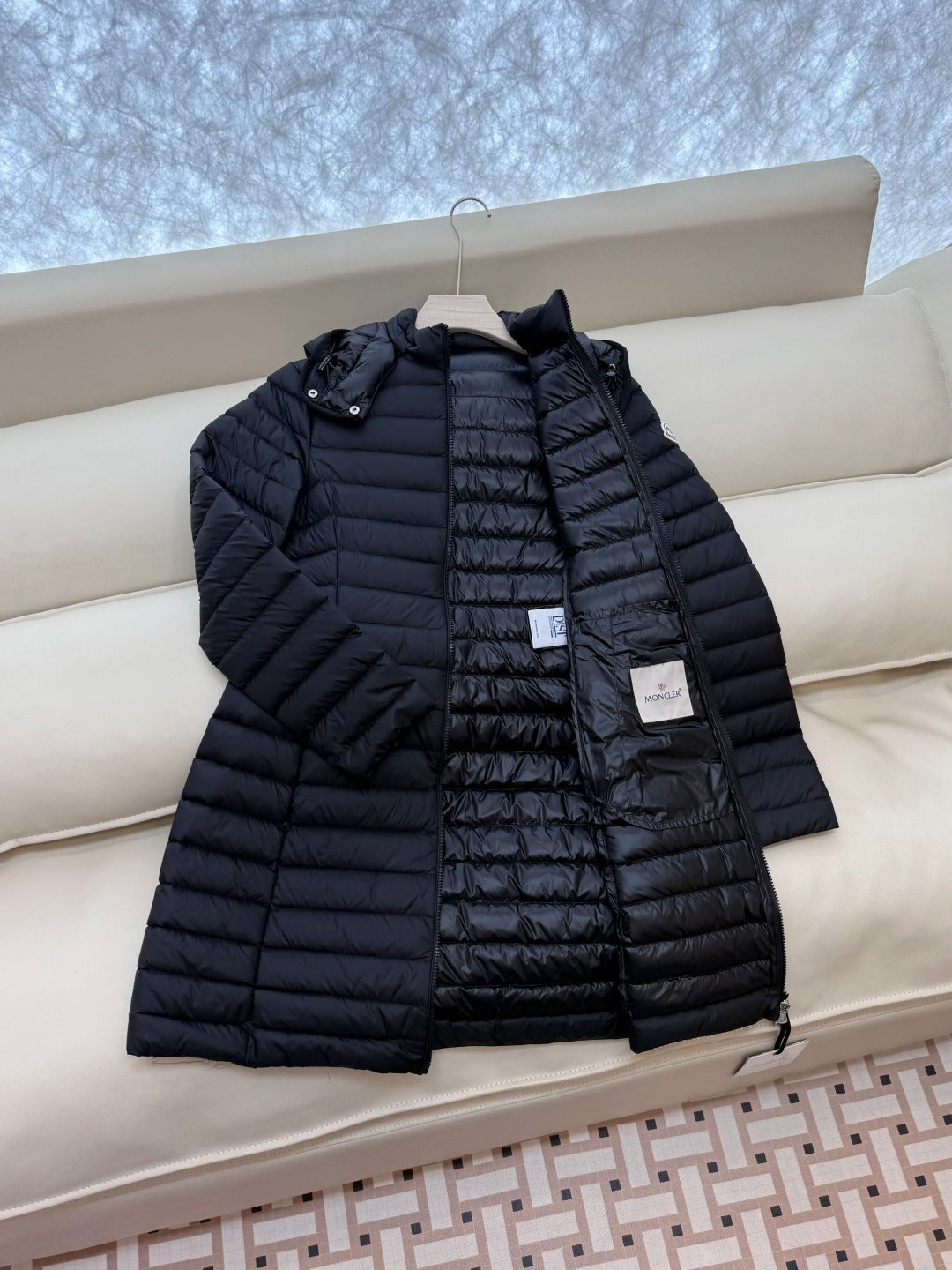 High-Volume 90% White Goose Down Long Jacket