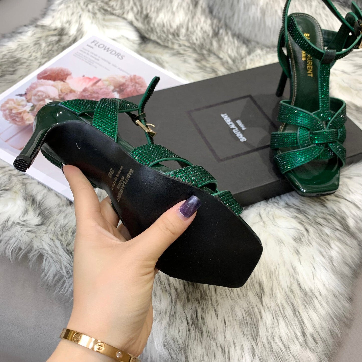 Y SL Super High-Heeled Sandals