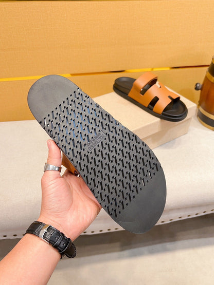 hm Oran Calfskin H-Style Mules