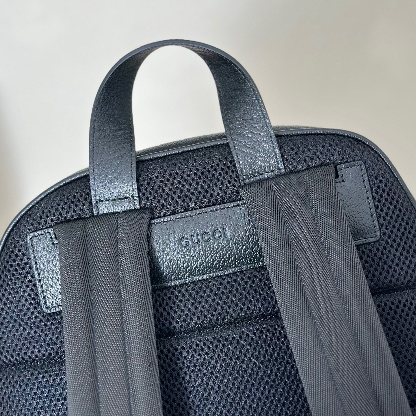 GG Ophidia Medium Backpack in Black Soft Leather Bag