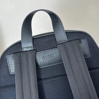 GG Ophidia Medium Backpack in Black Soft Leather Bag