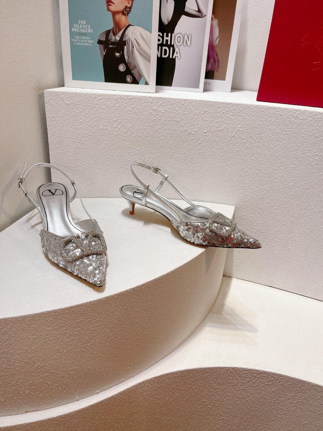 Sequined High-End Spring/Summer Heels