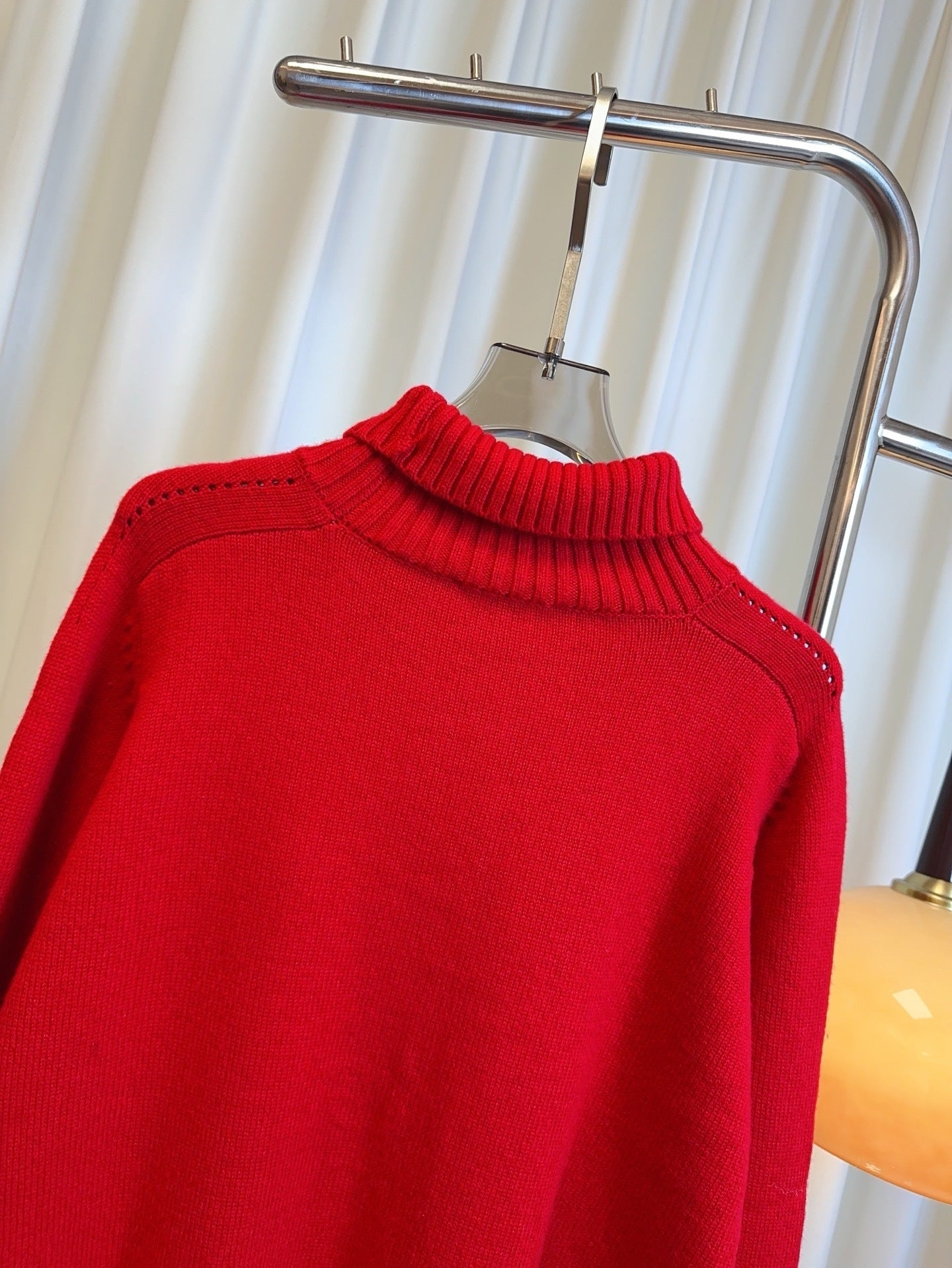 Winter Embroidered Arc de Triomphe Wool Turtleneck