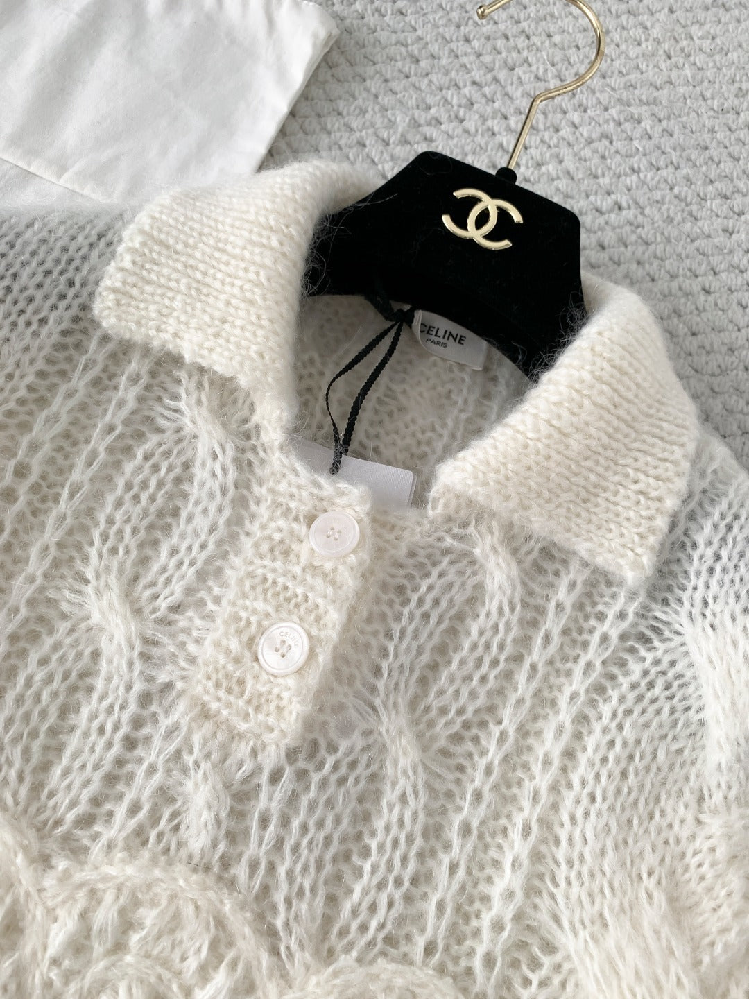 Mohair Embroidered Sweater Soft & Luxurious