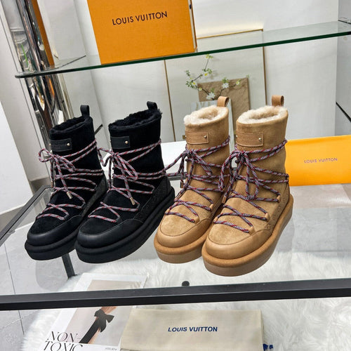 Lv Furry Snow Boots