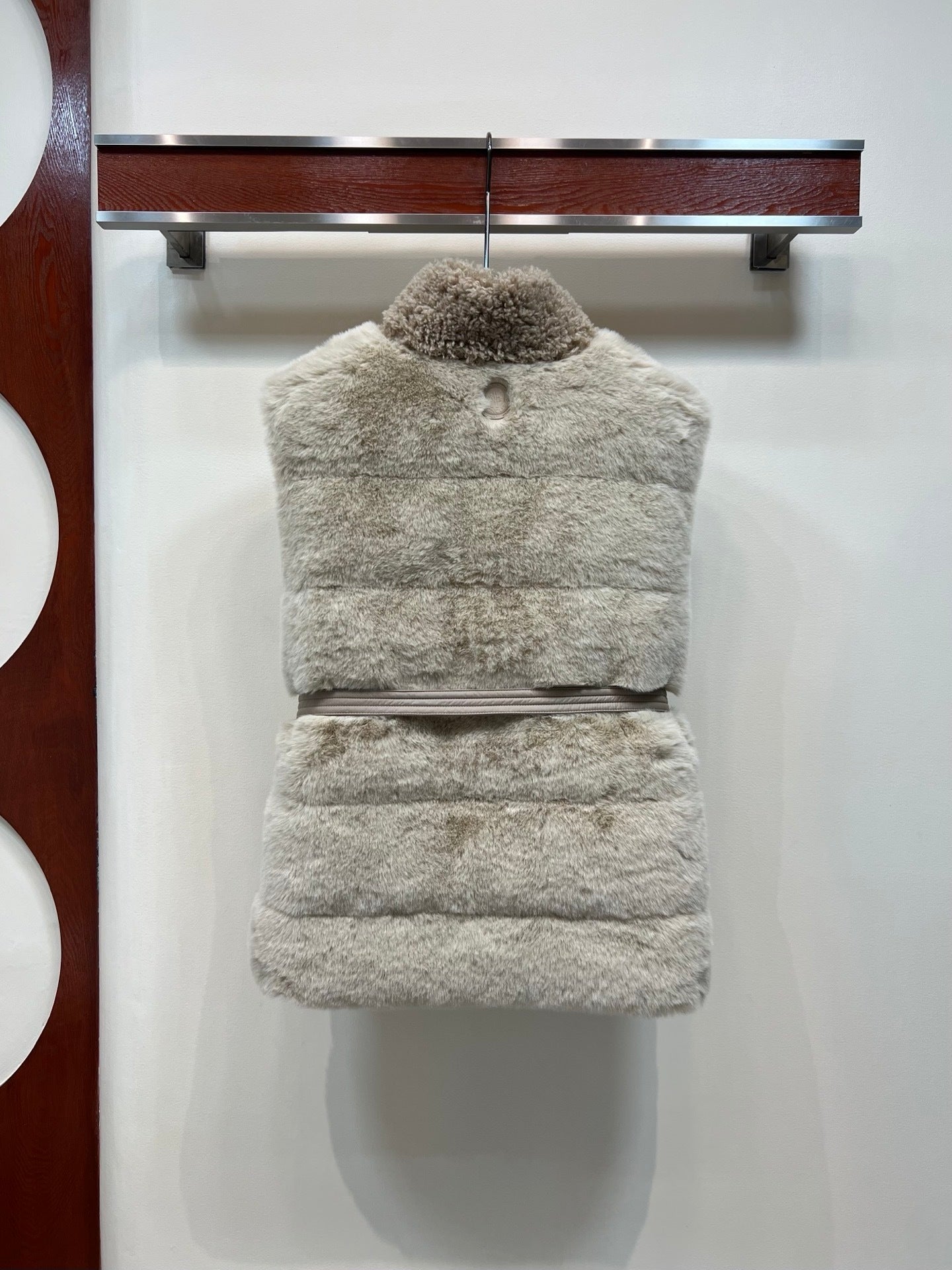 Early Autumn Plush Belted Down Vest Stylish & Unisex