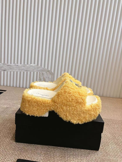 CHL 2025 Rhinestone Platform Slingback Sandals