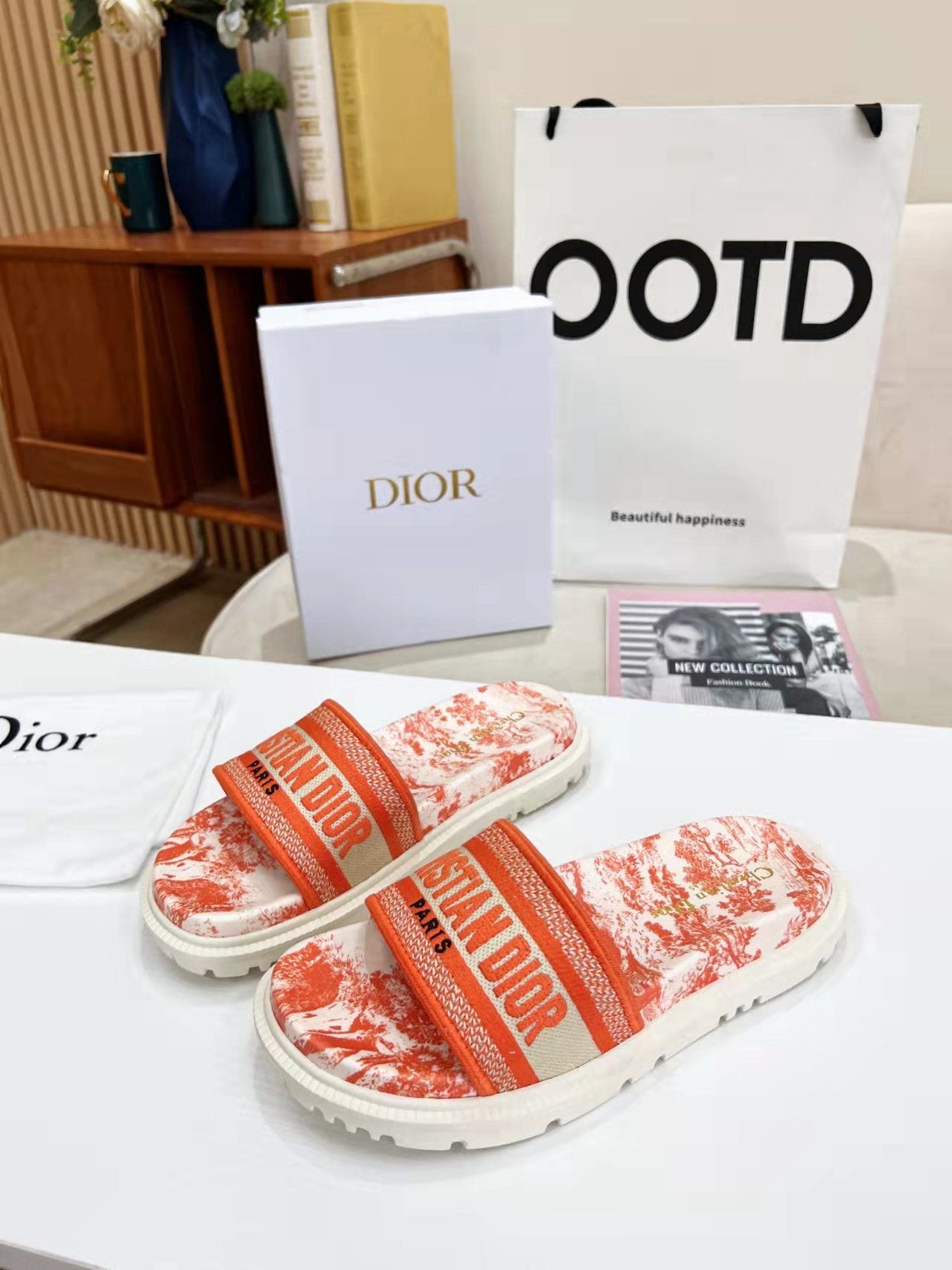 D-Letter Platform Sandals