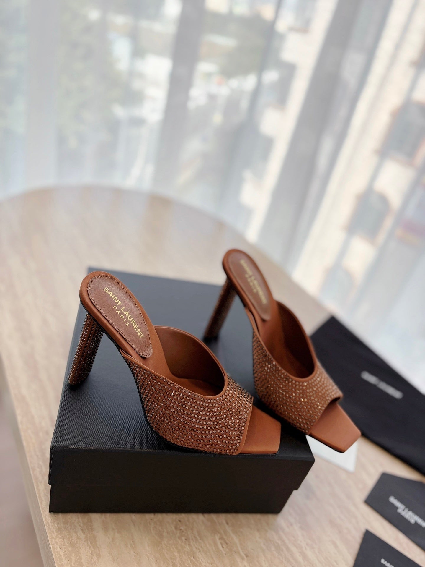 SL  Full-Diamond High Heel Sandals