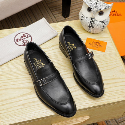 hm Men's Casual Business Leather Shoes