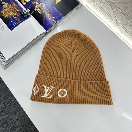 Logo Cashmere Knit Hat YB Soft & Warm Autumn/Winter Beanie