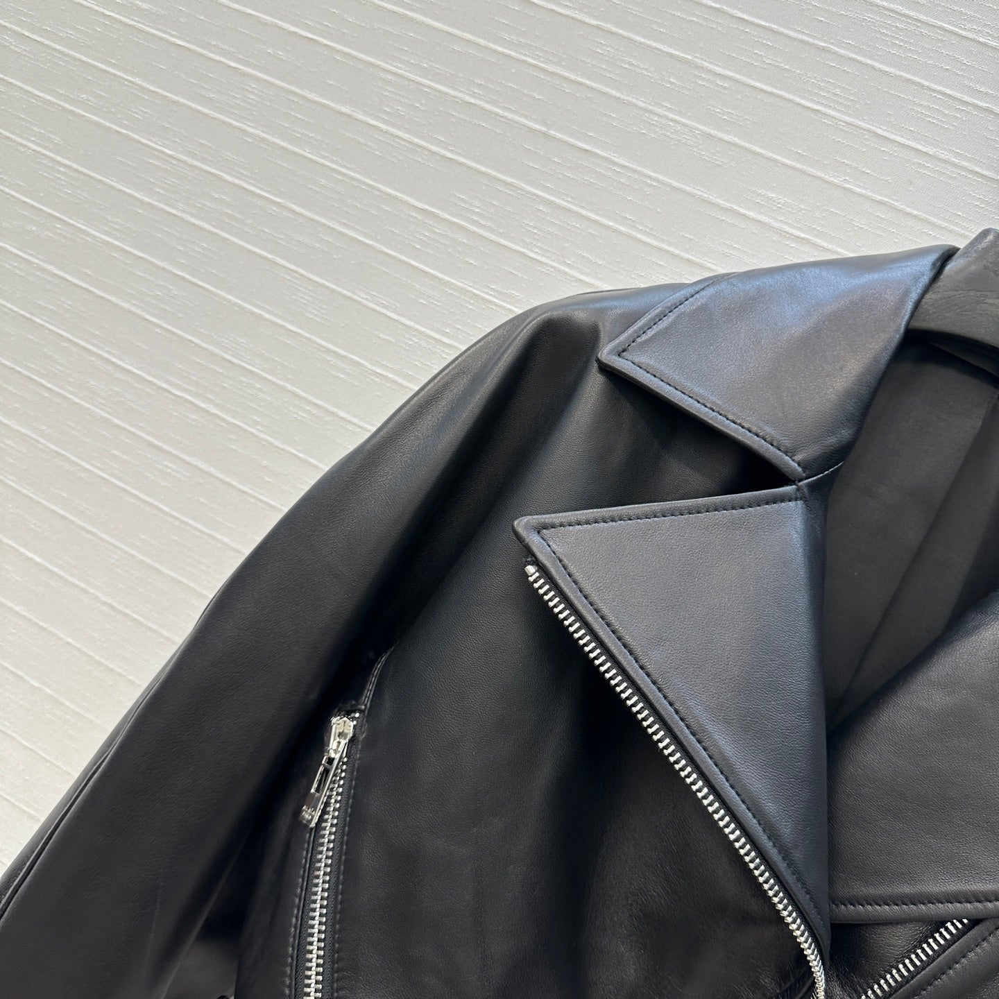 Ultra-Short 100% Lambskin Moto Jacket
