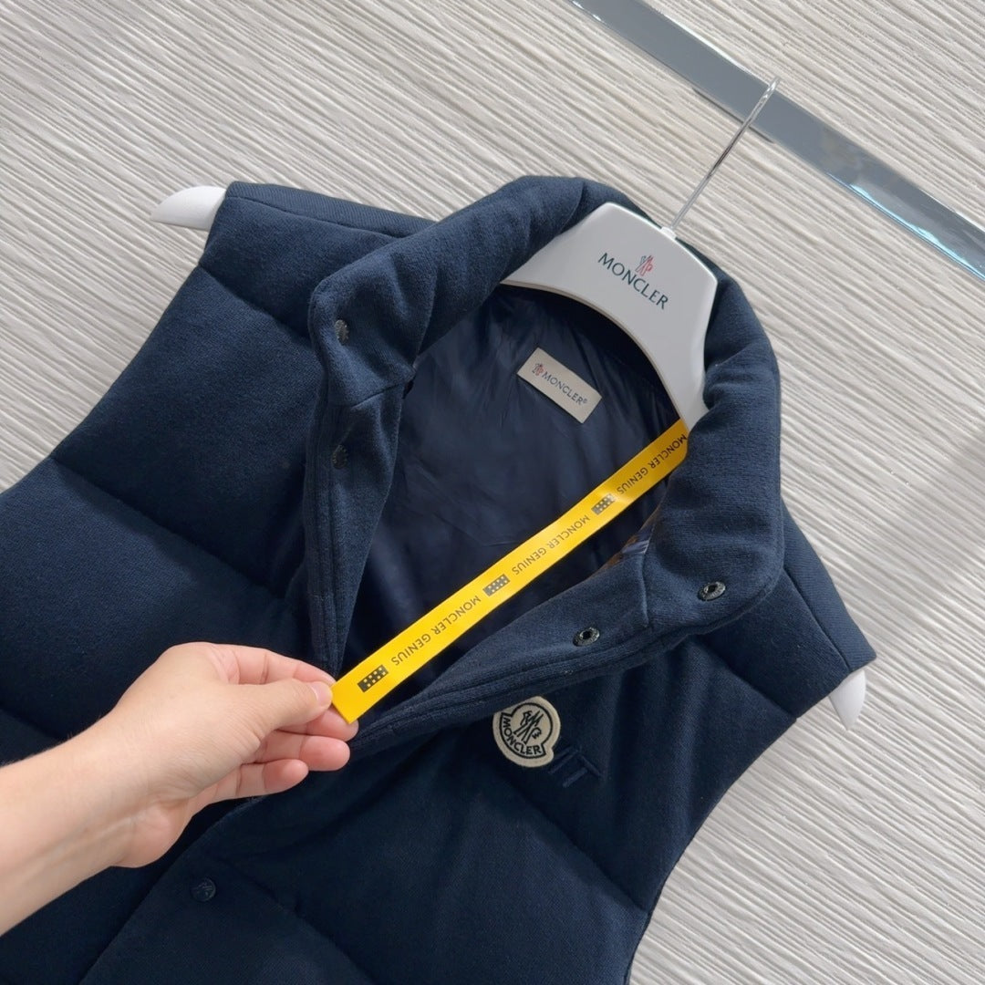 New Unisex Down Vest 50% Knit Wool & Goose Down