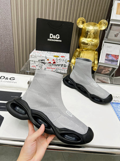 dg Wave Series Couple’s Knit Sock Sneakers