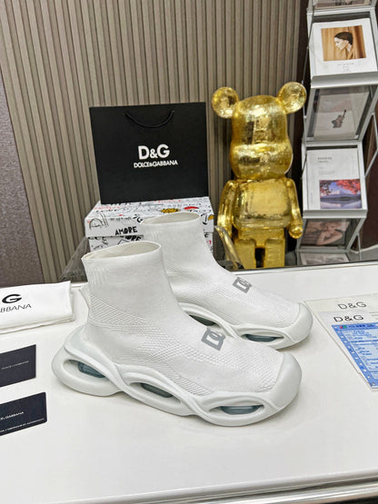 dg Wave Series Couple’s Knit Sock Sneakers