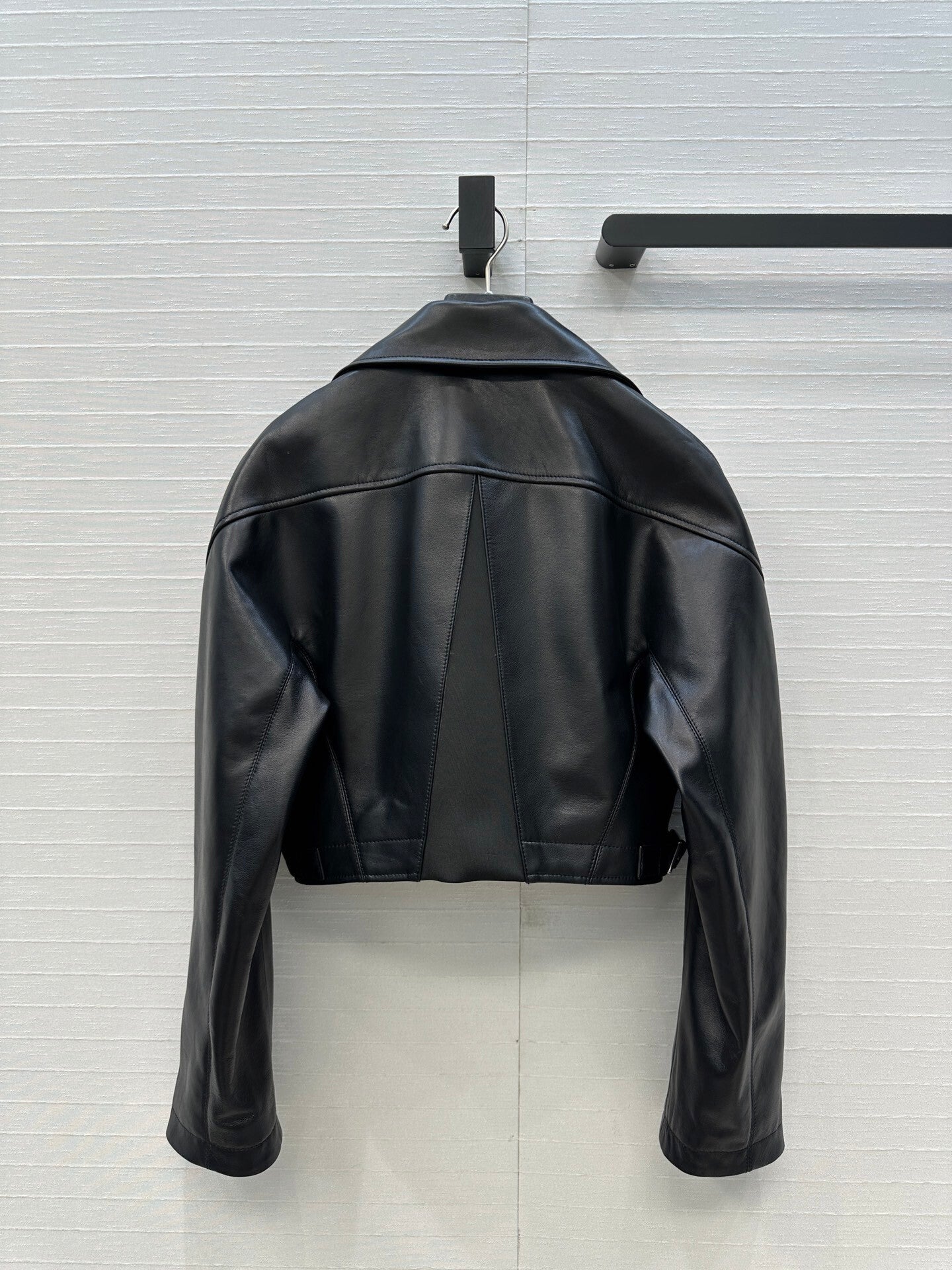 Ultra-Short 100% Lambskin Moto Jacket