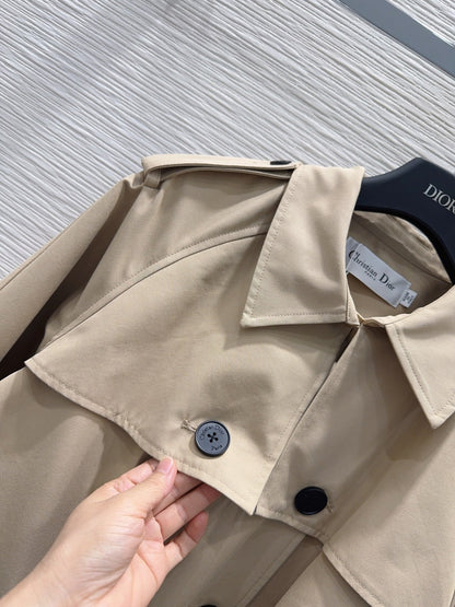 D 2025FW British-Style Trench Coat