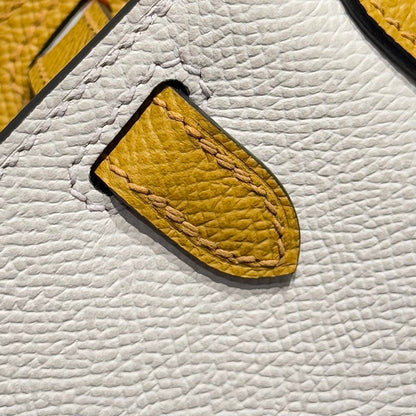 HM K Mini 20 Craie & Mauve Pale Epsom Leather Handbag