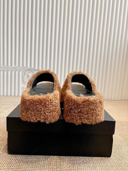 CHL 2025 Rhinestone Platform Slingback Sandals