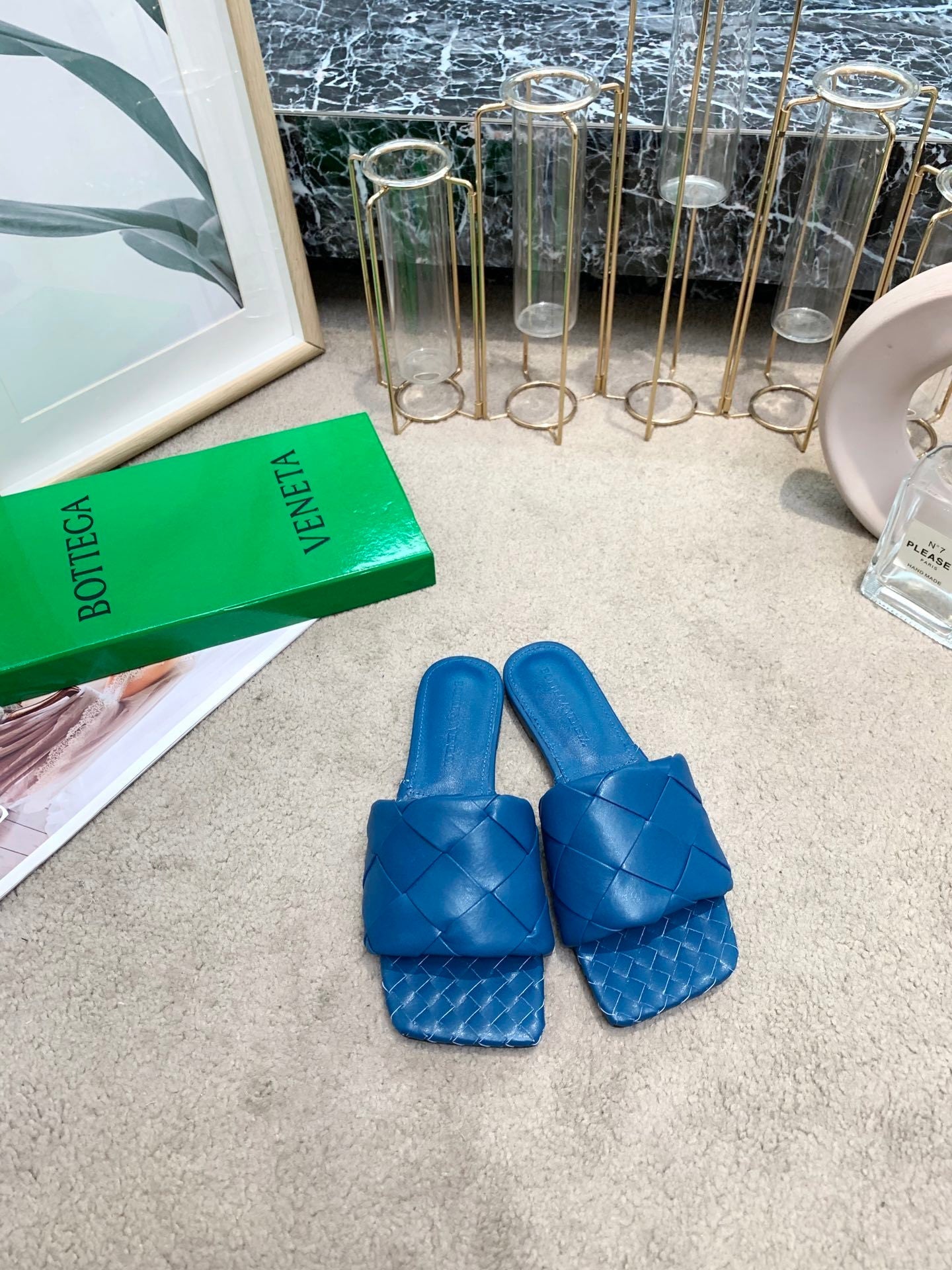 Bottega Veneta Women’s Chunky Woven Flat Sandals