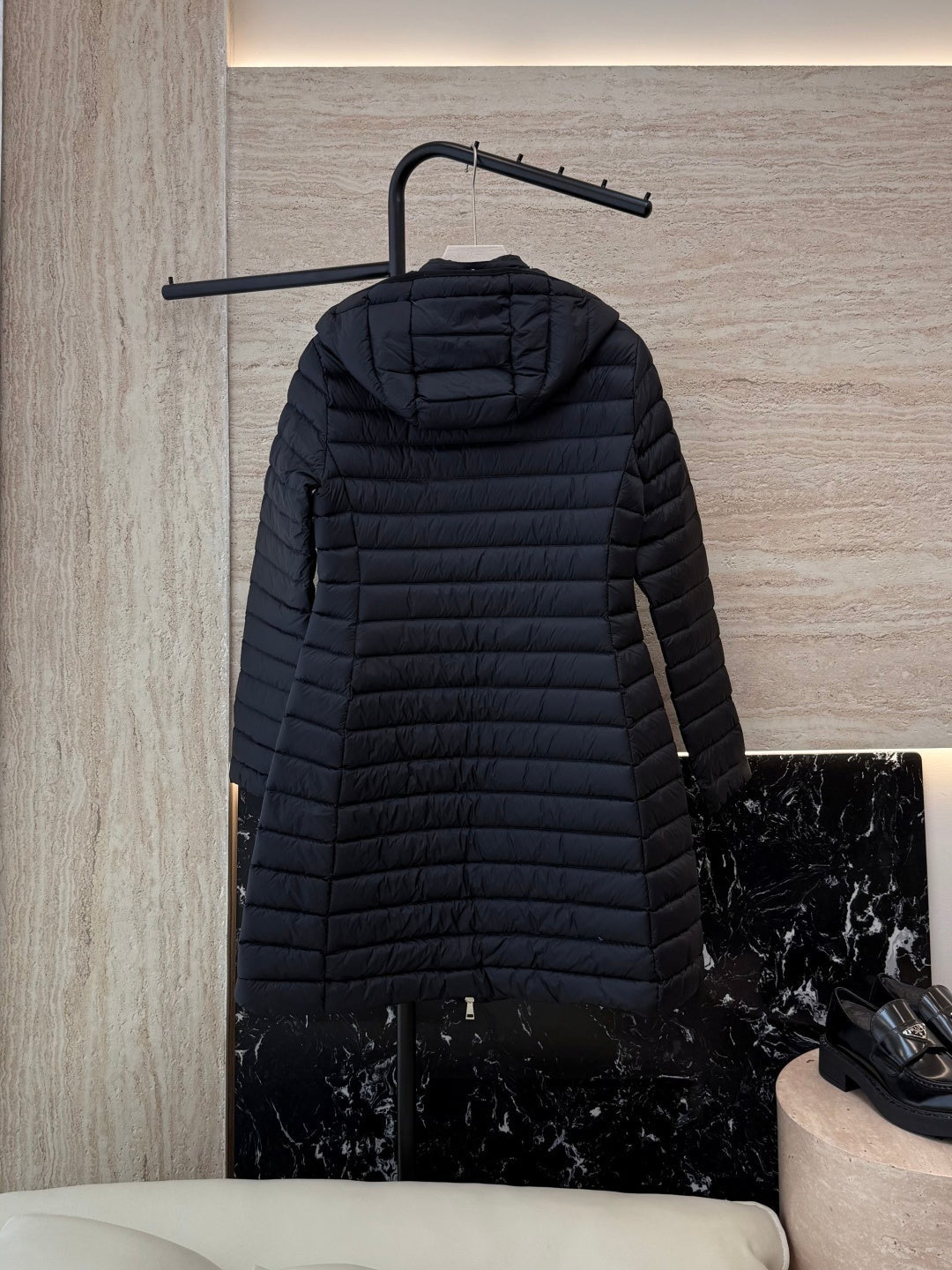 High-Volume 90% White Goose Down Long Jacket