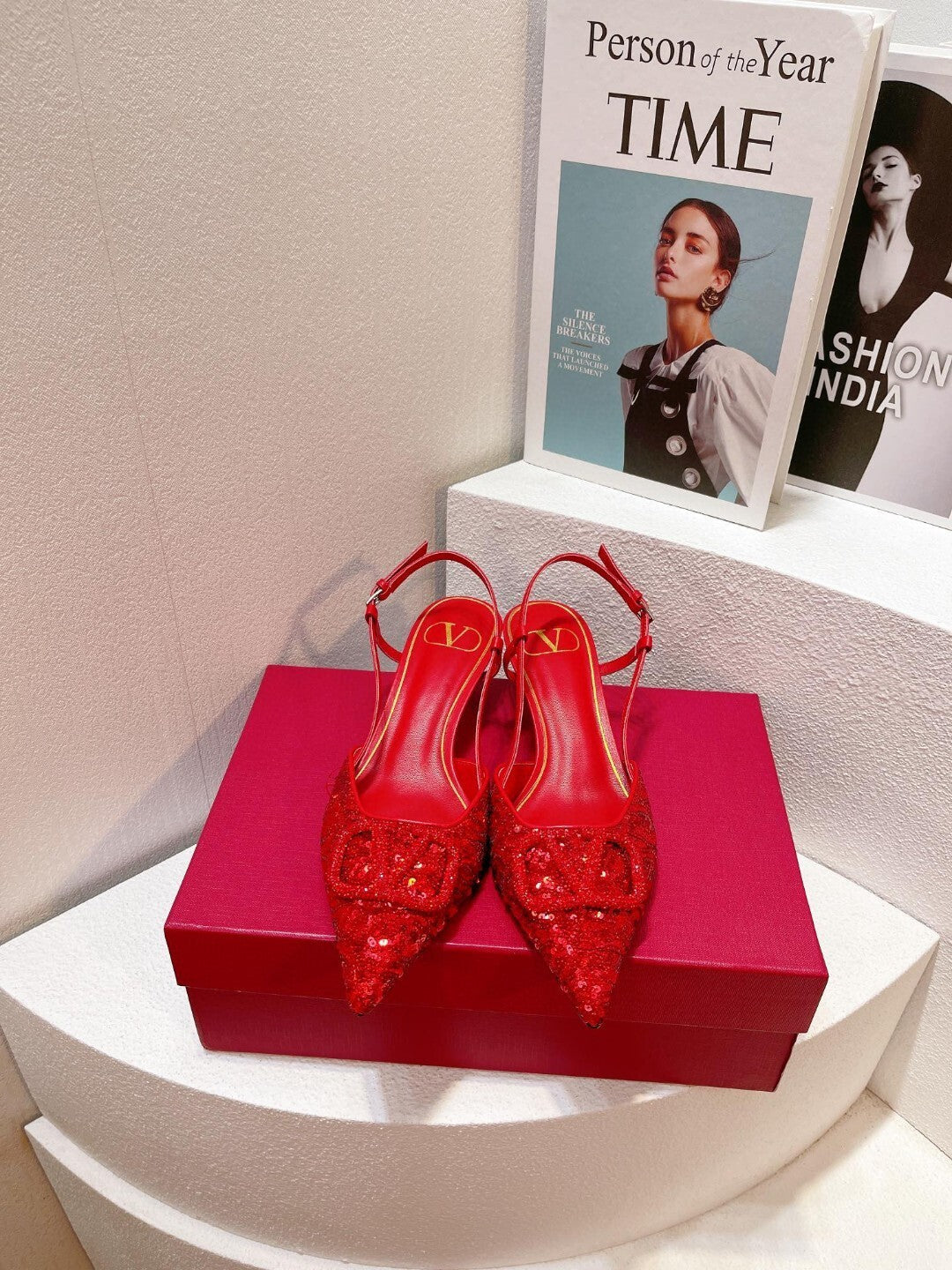 Sequined High-End Spring/Summer Heels