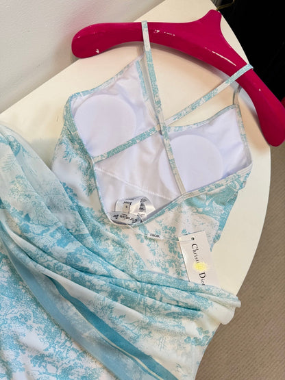 One-Piece Swimsuit with Free Scarf D Limited Edition