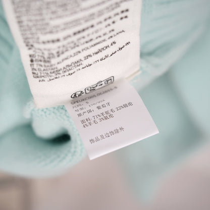 A Cloud-Themed Alpaca Wool Cardigan