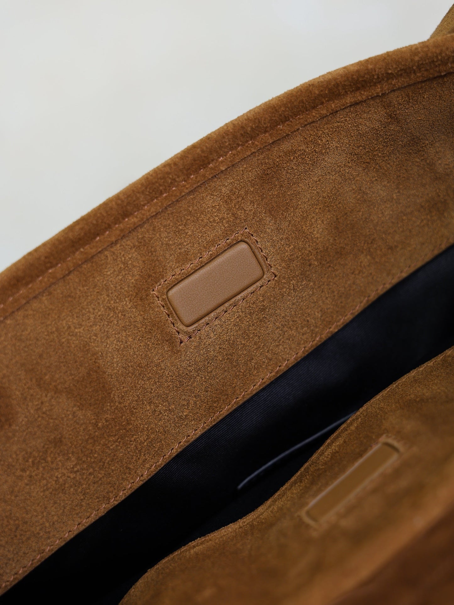 St Niki Suede Bucket Bag in Brown