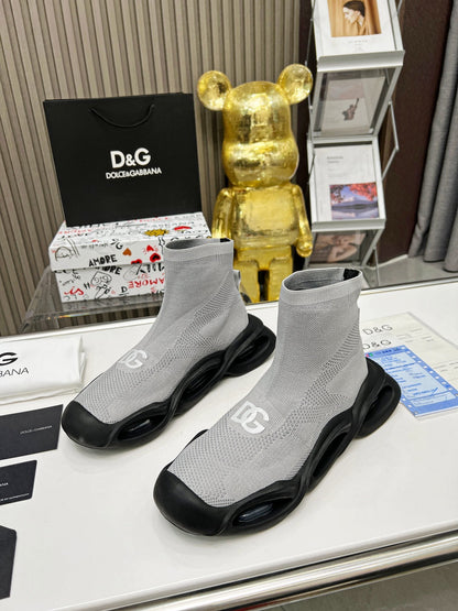 dg Wave Series Couple’s Knit Sock Sneakers