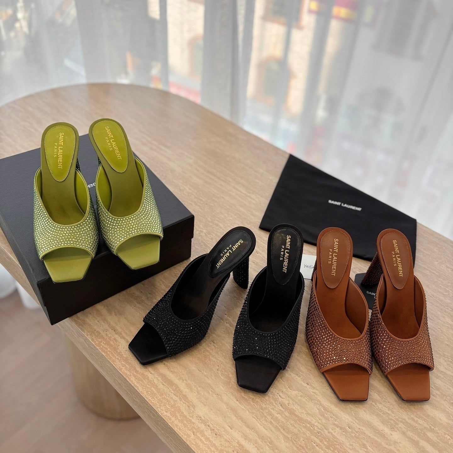 SL  Full-Diamond High Heel Sandals