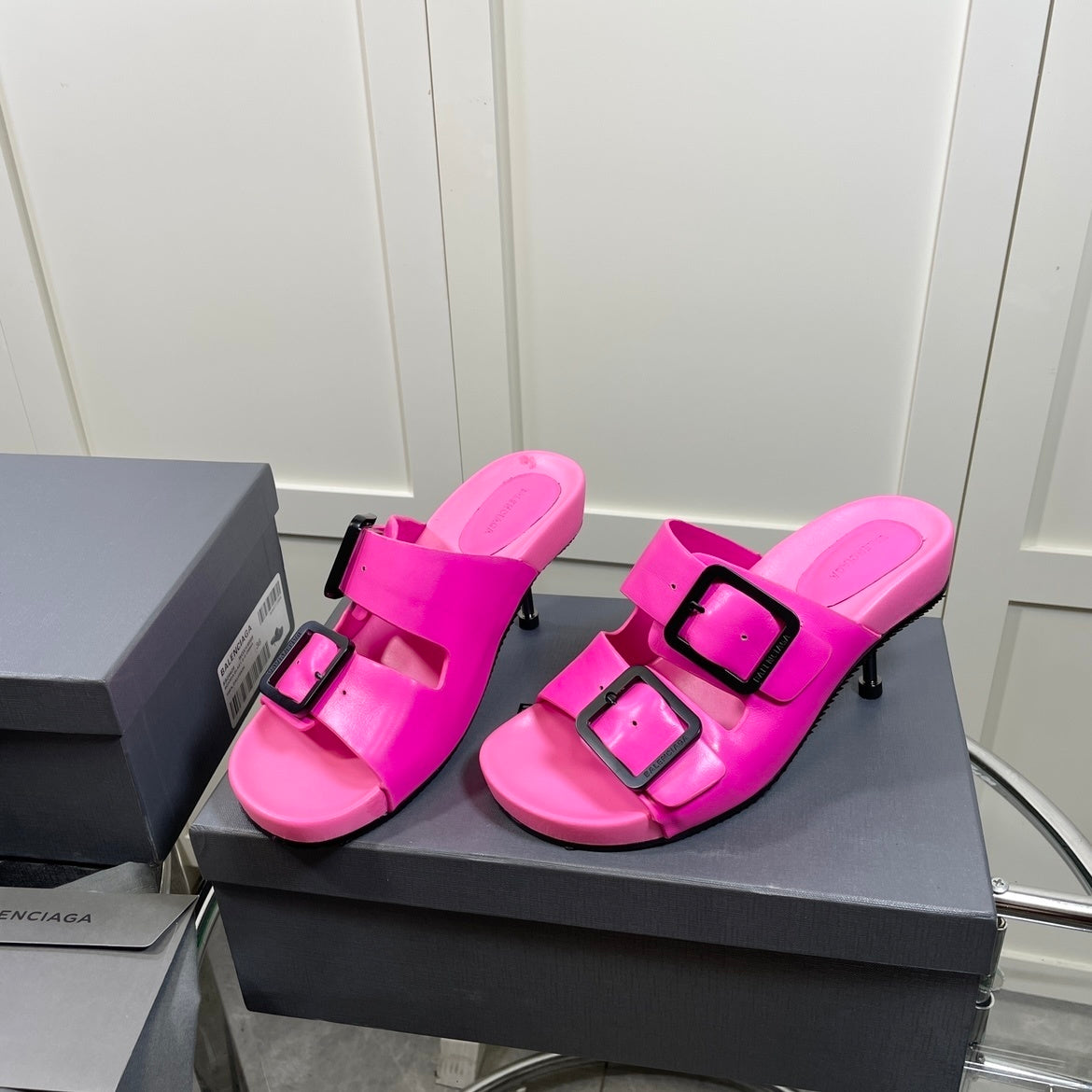 Bale i aga Premium Thickened Cowhide Platform Shoes