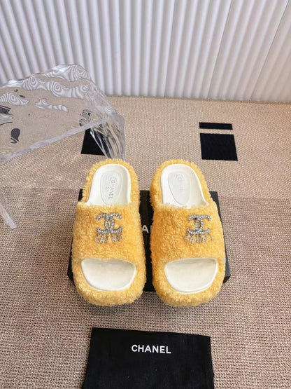 CHL 2025 Rhinestone Platform Slingback Sandals