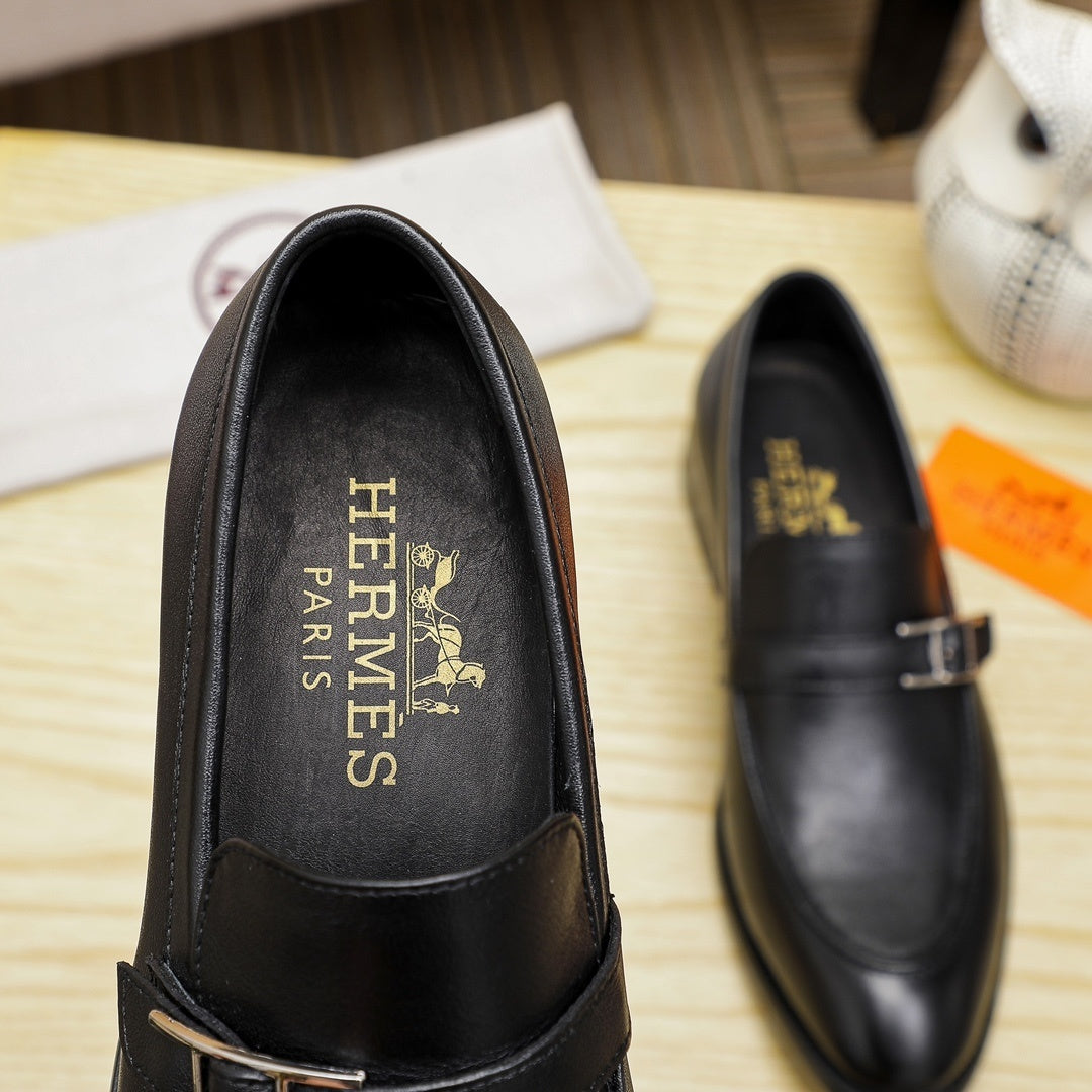 hm Men's Casual Business Leather Shoes