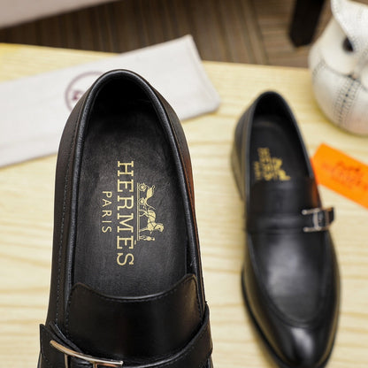 hm Men's Casual Business Leather Shoes