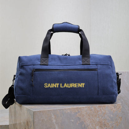 St Nuxx Logo-Embroidered Corduroy Duffle Bag