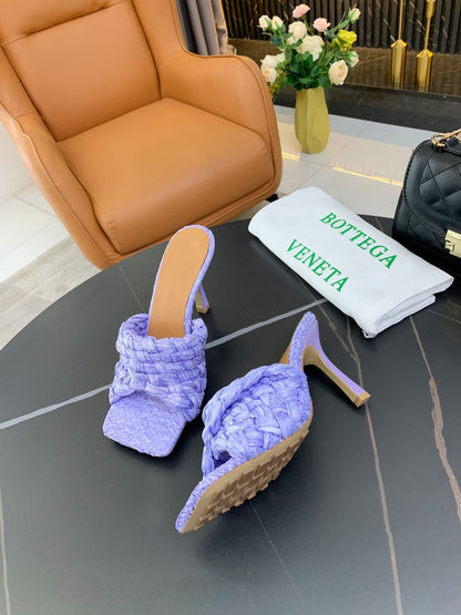 Genuine Leather Women’s Woven Slippers